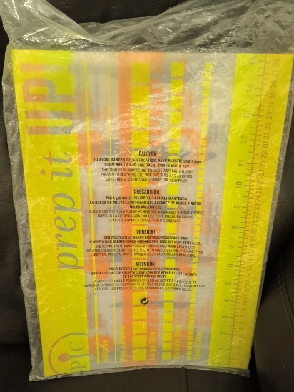Pampered Chef Multicolor Flexible Cutting Mats - Blue with Yellow Accent